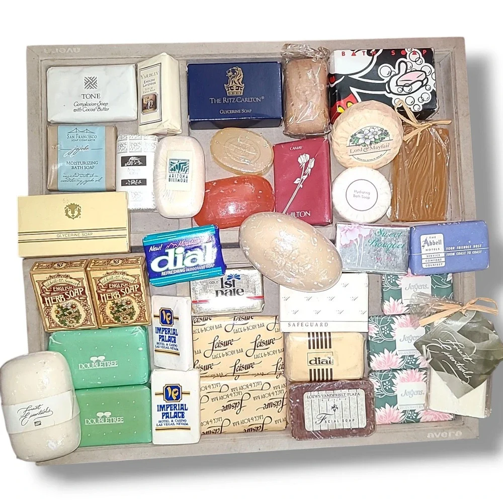 36 Vintage Hotel Motel Bar Soaps Ritz Carlton Hilton Las Vegas Travel Lot